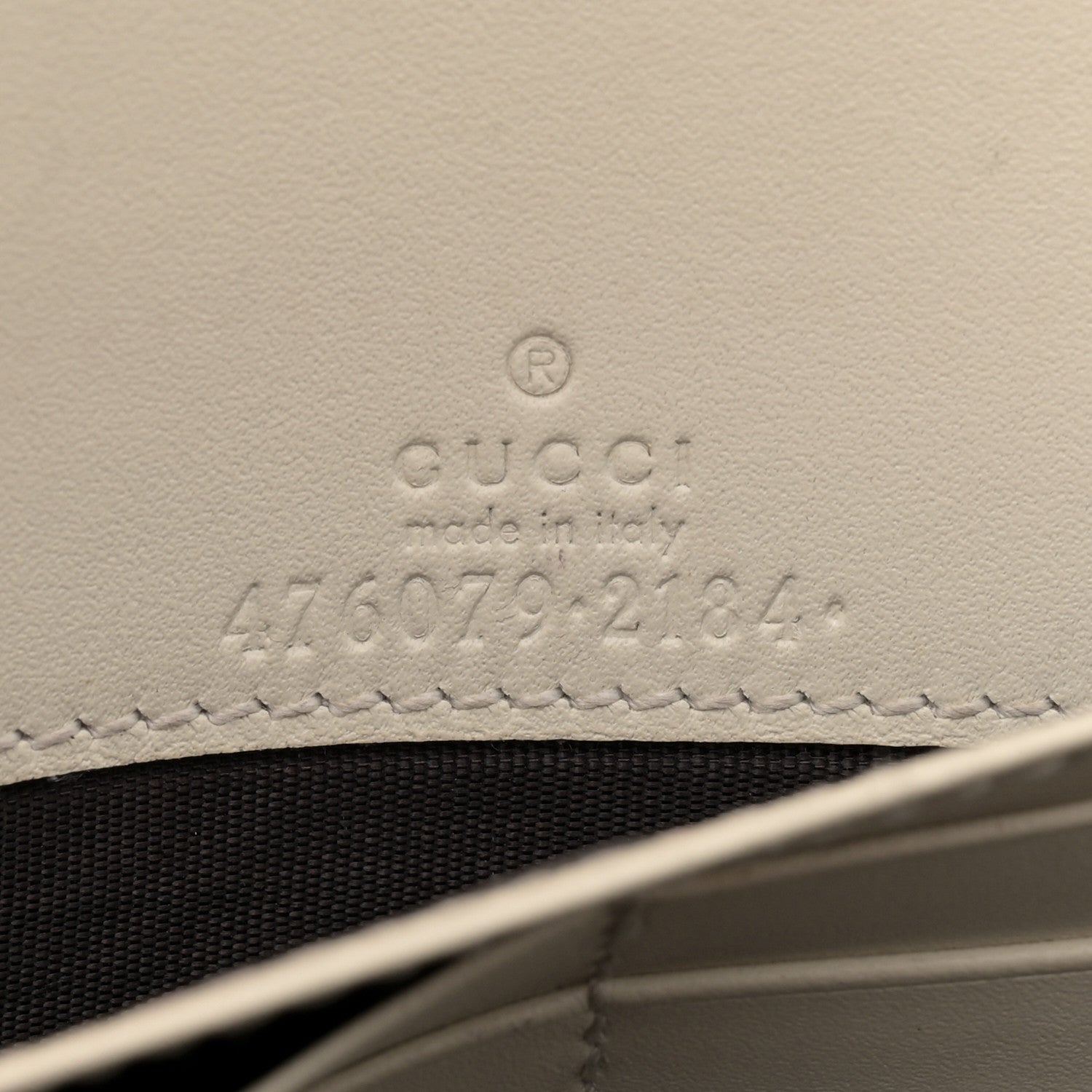 Gucci Calfskin Queen Margaret Chain Wallet Mystic White 6 of 15