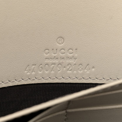 Gucci Calfskin Queen Margaret Chain Wallet Mystic White 6 of 15
