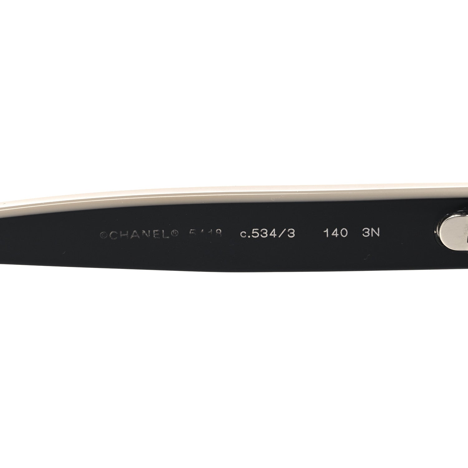 Chanel Acetate Logo Shield Sunglasses 5418 Black 5 of 7