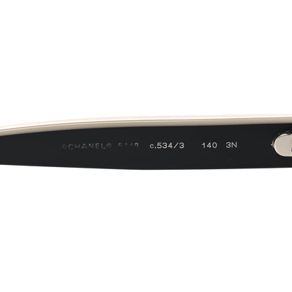 Chanel Acetate Logo Shield Sunglasses 5418 Black 5 of 7