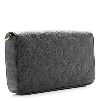 Louis Vuitton Empreinte Pochette Felicie Chain Wallet Black 3 of 6