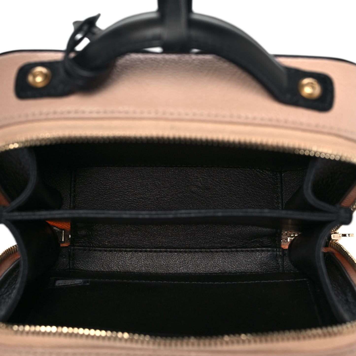 Caviar Quilted Small CC Filigree Vanity Case Beige Black