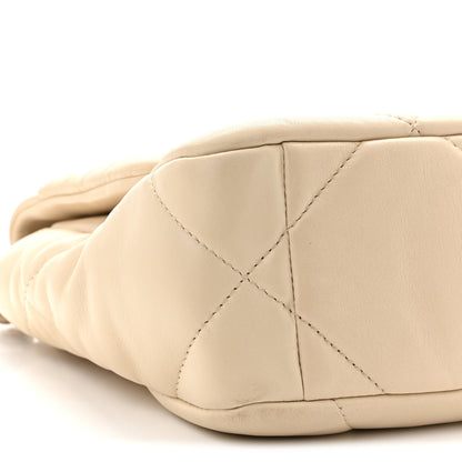 Chanel Lambskin Quilted Medium Chanel 19 Flap Light Beige 9 of 10