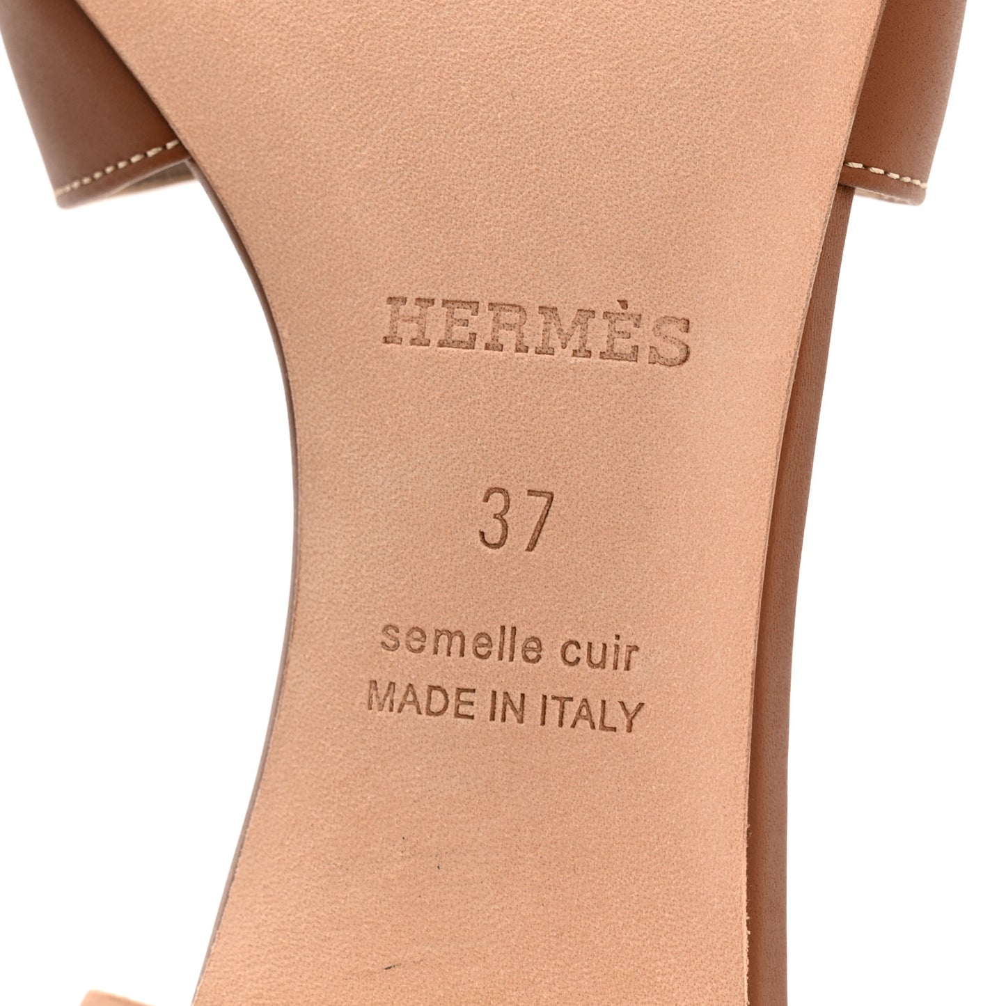 Calfskin Oasis Sandals 37 Gold