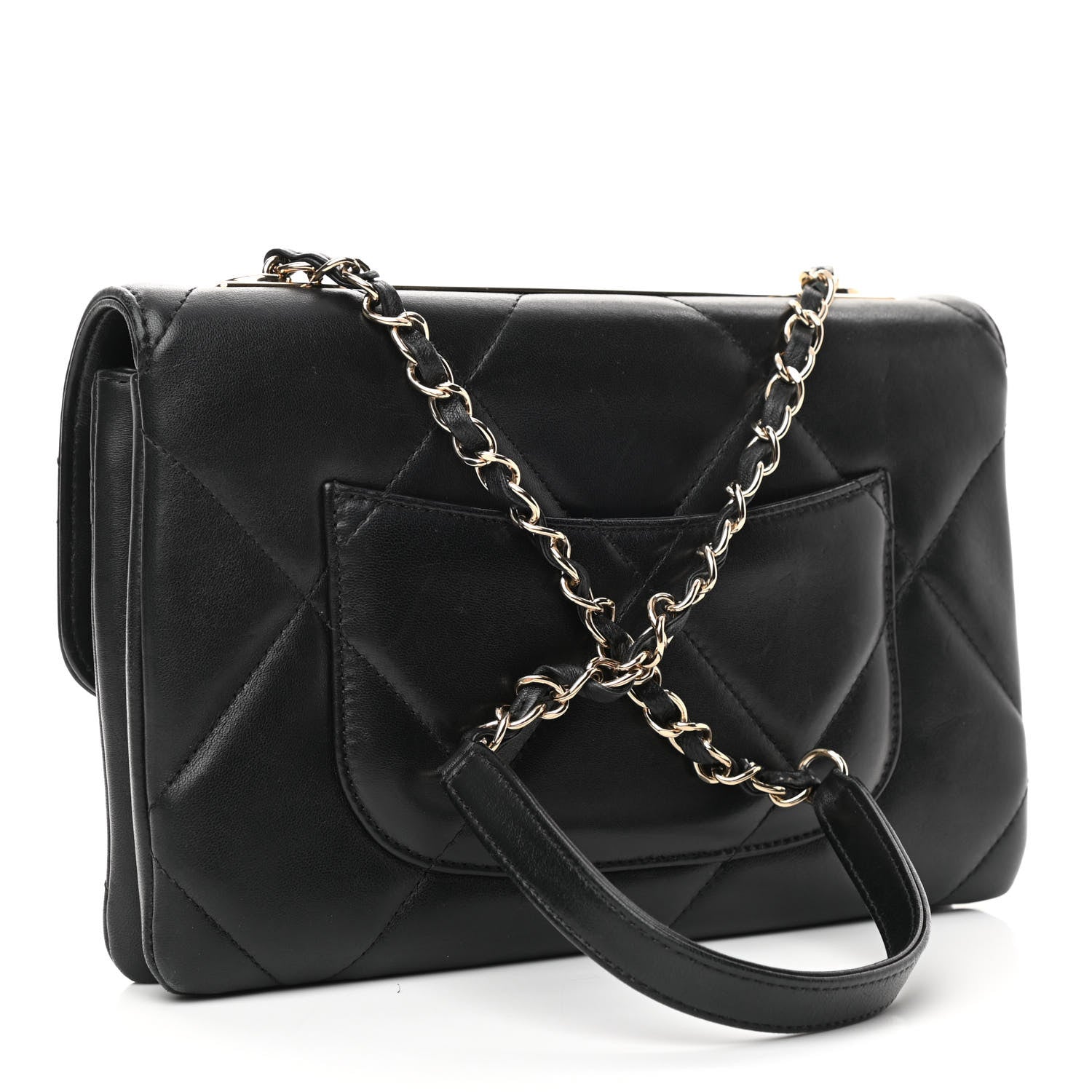 Chanel Lambskin Quilted Medium Trendy CC Flap Black 3 of 10