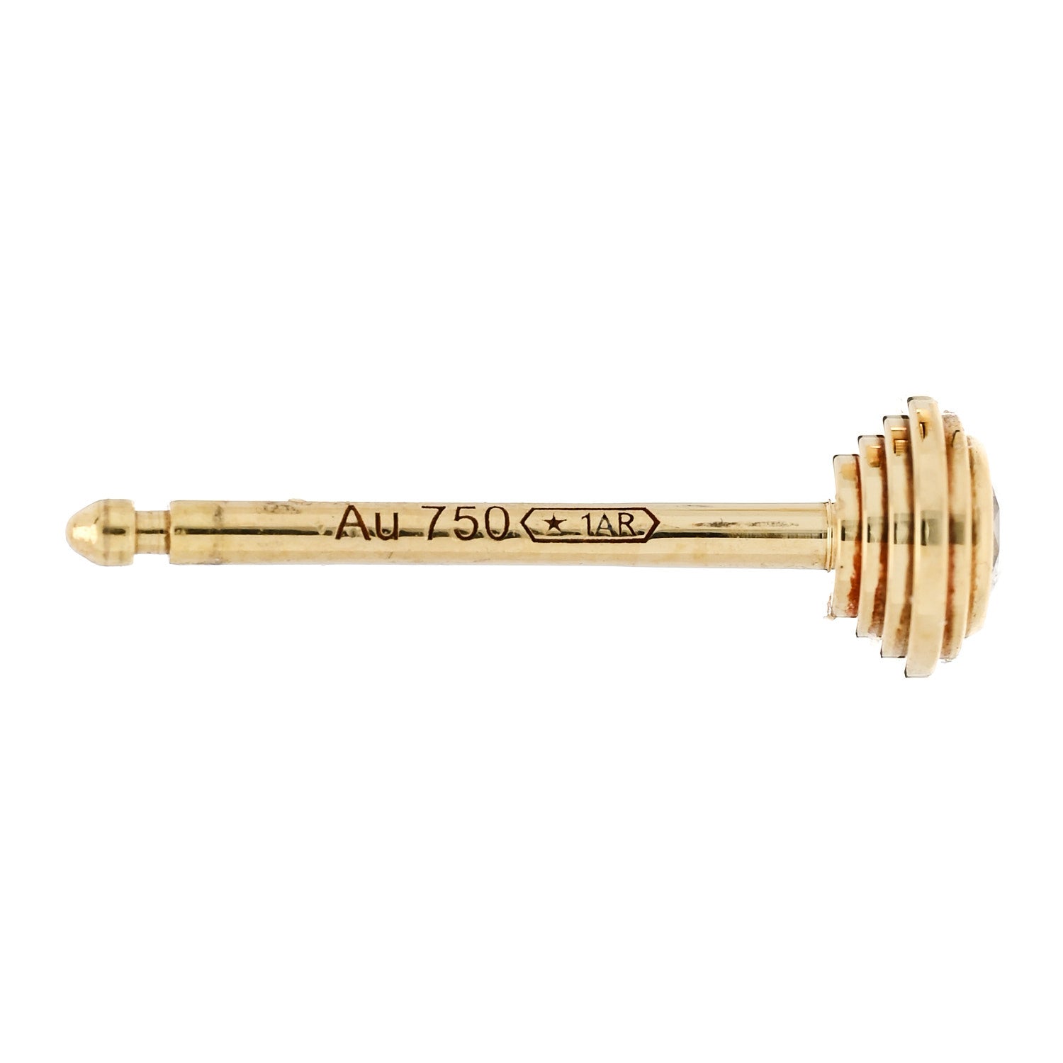 Cartier 18K Yellow Gold Diamond XS D'Amour Earrings 4 of 5