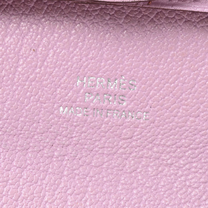 Hermes Chevre Mysore Bastia Coin Purse Mauve Sylvestre 6 of 9