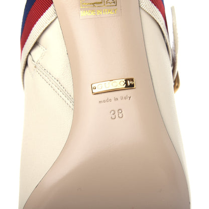 Gucci Nappa Sylvie Ankle Boots 38 Mystic White 9 of 11