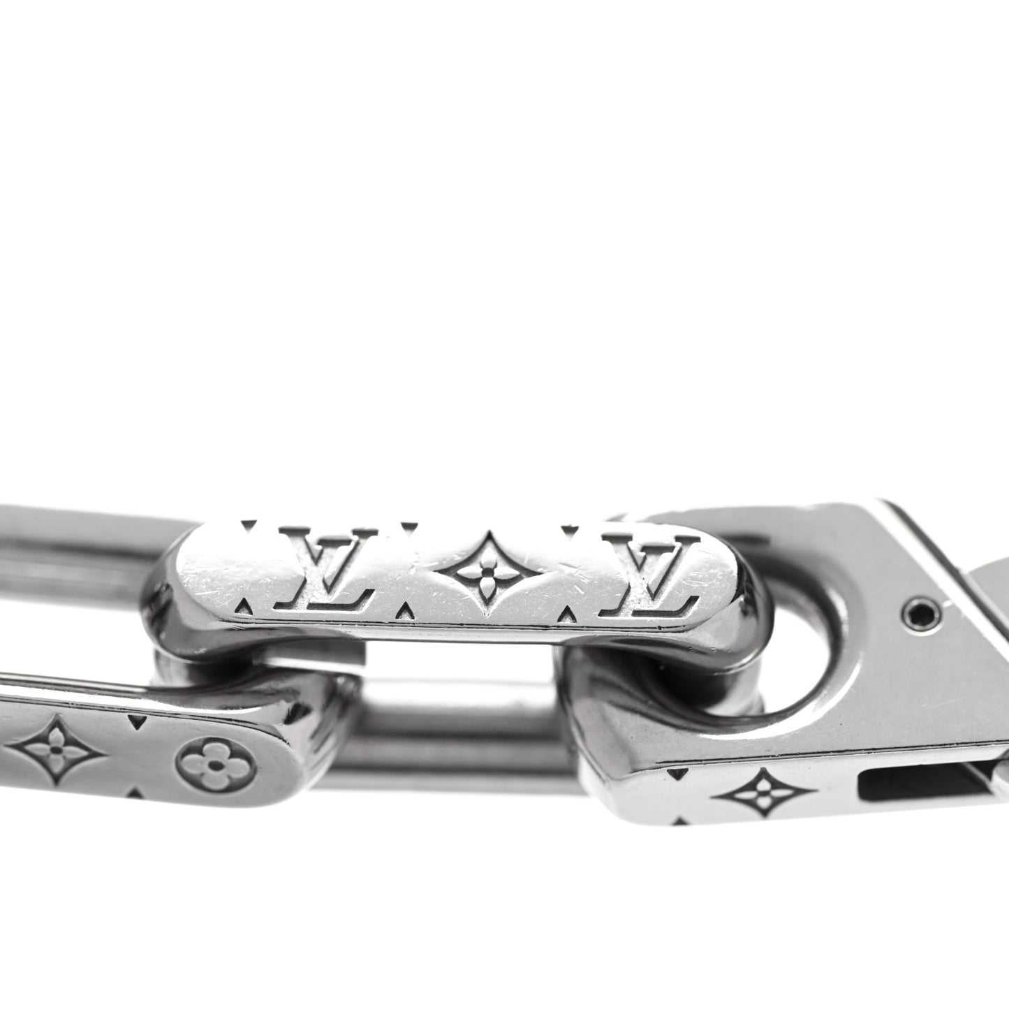 Monogram Chain Necklace Silver