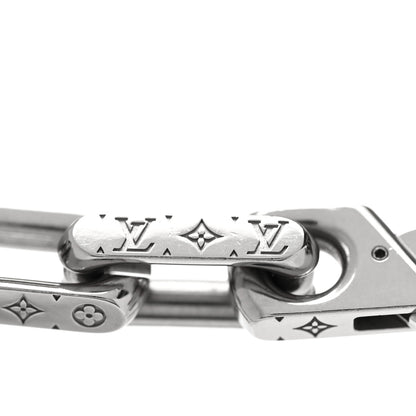 Louis Vuitton Monogram Chain Necklace Silver 5 of 5