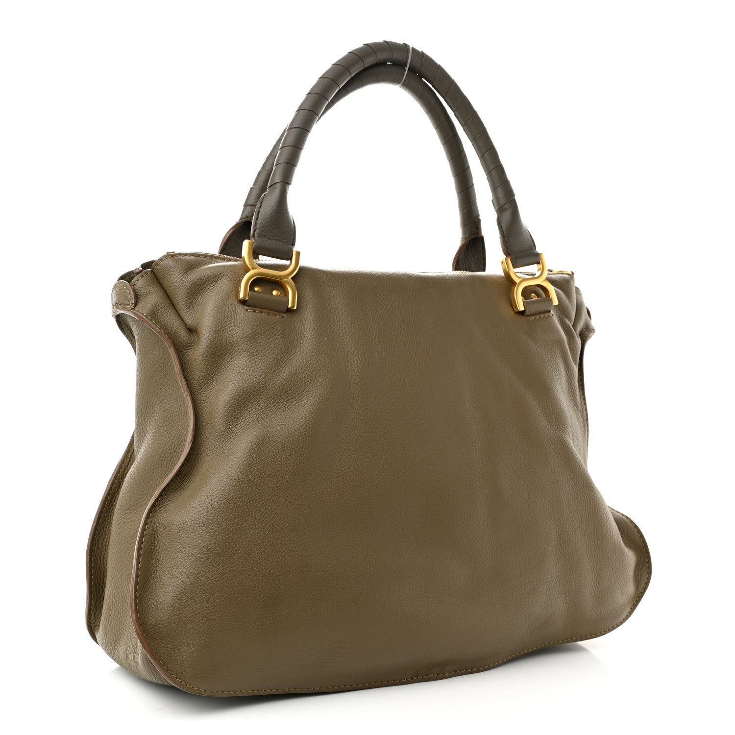 Chloe Calfskin Large Marcie Satchel Anchor Grey 3 of 13