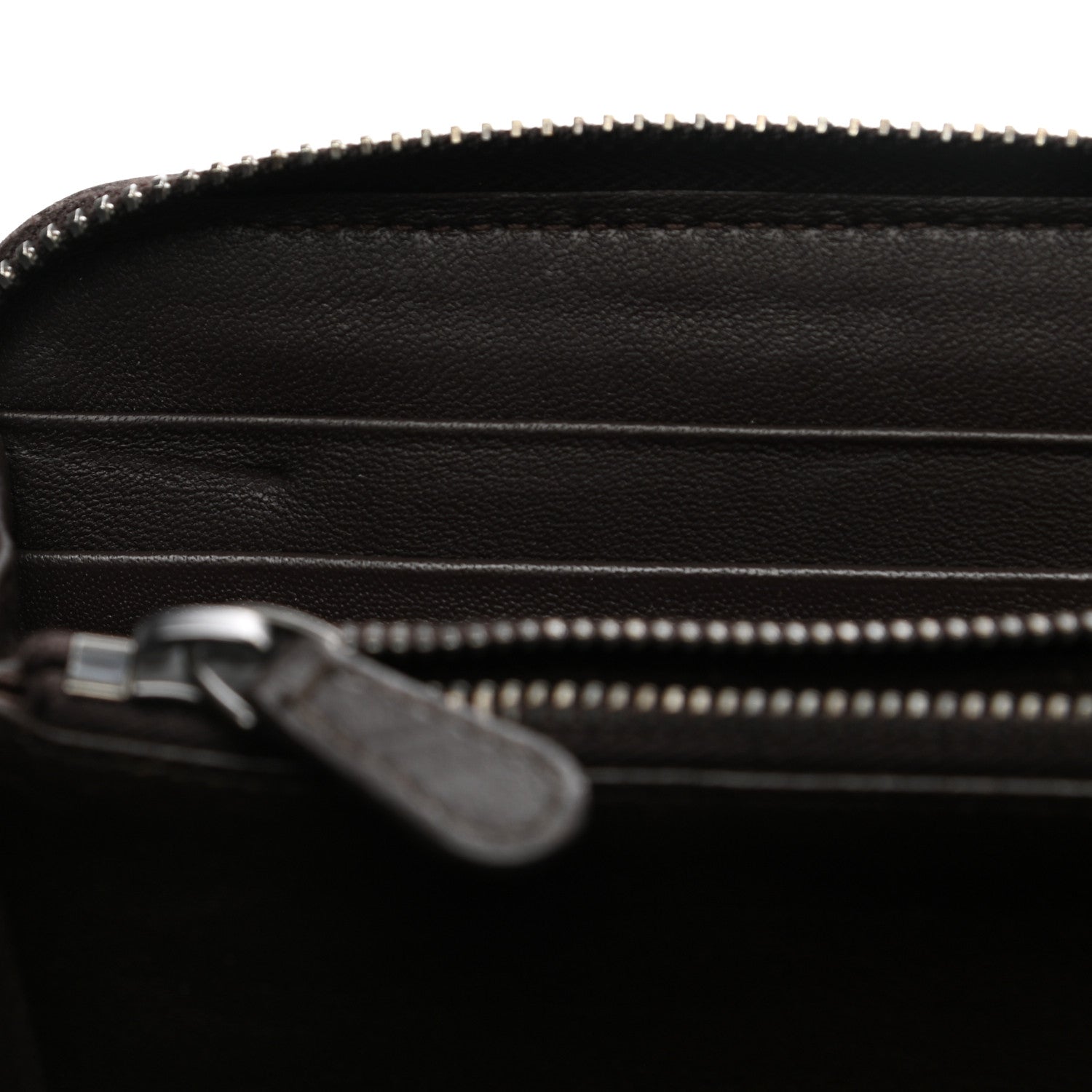 Bottega Veneta Goatskin Intrecciato Zip Around Wallet Brown 9 of 10