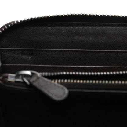 Bottega Veneta Goatskin Intrecciato Zip Around Wallet Brown 9 of 10