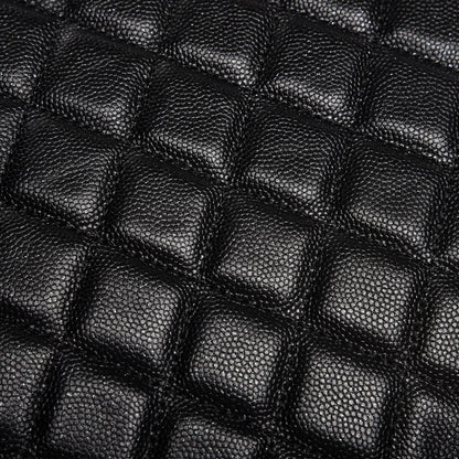Chanel Metallic Caviar Quilted Medium Cosmetic Case Black 8 of 9