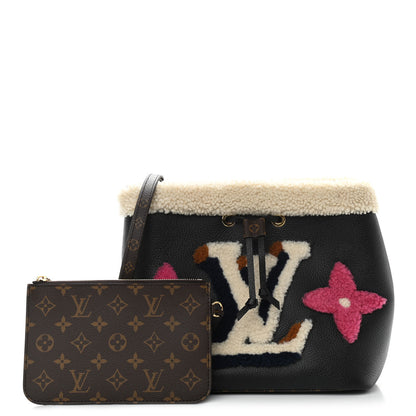 Louis Vuitton Calfskin Teddy NeoNoe MM Black 1 of 11