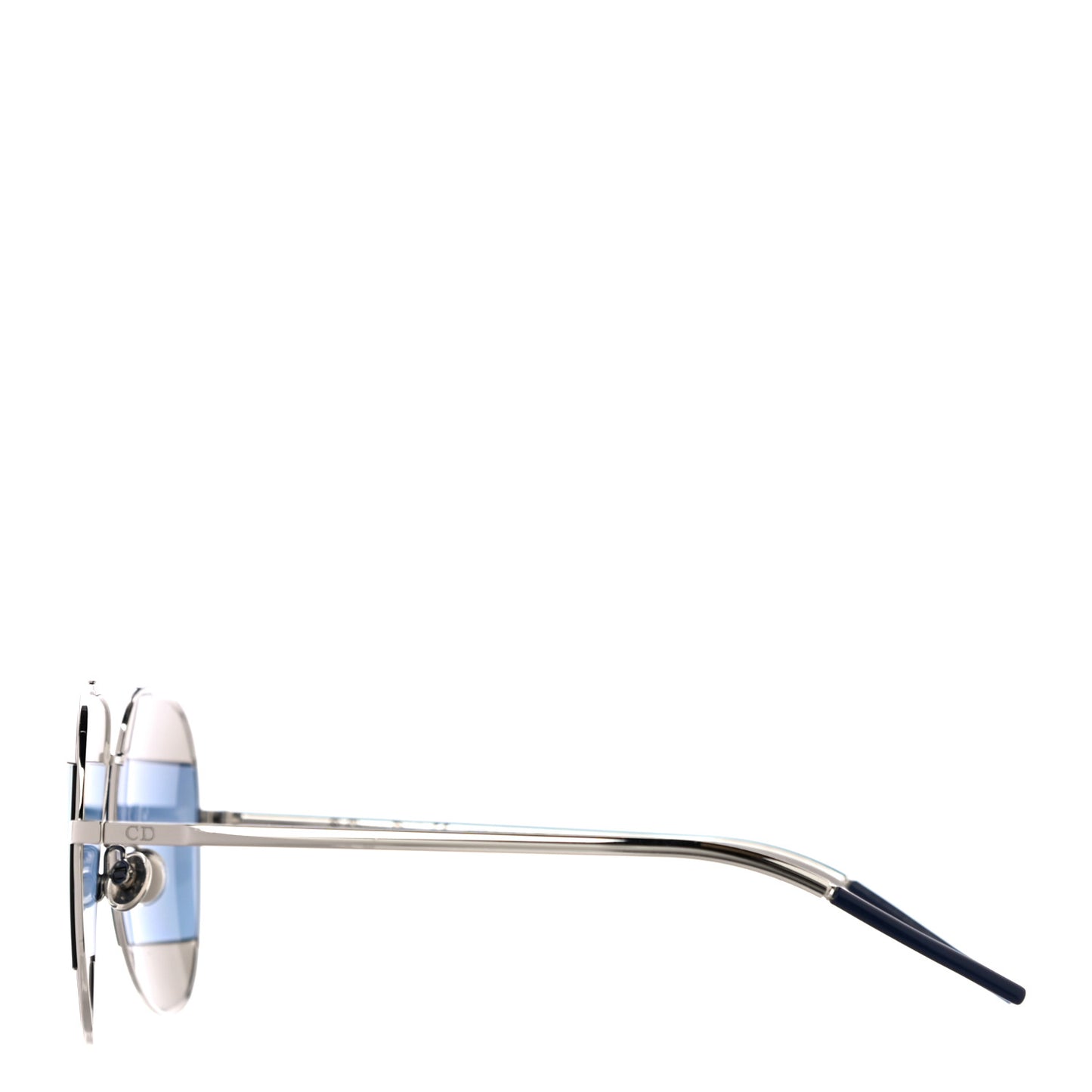 Split 1 Aviator Sunglasses Blue Silver