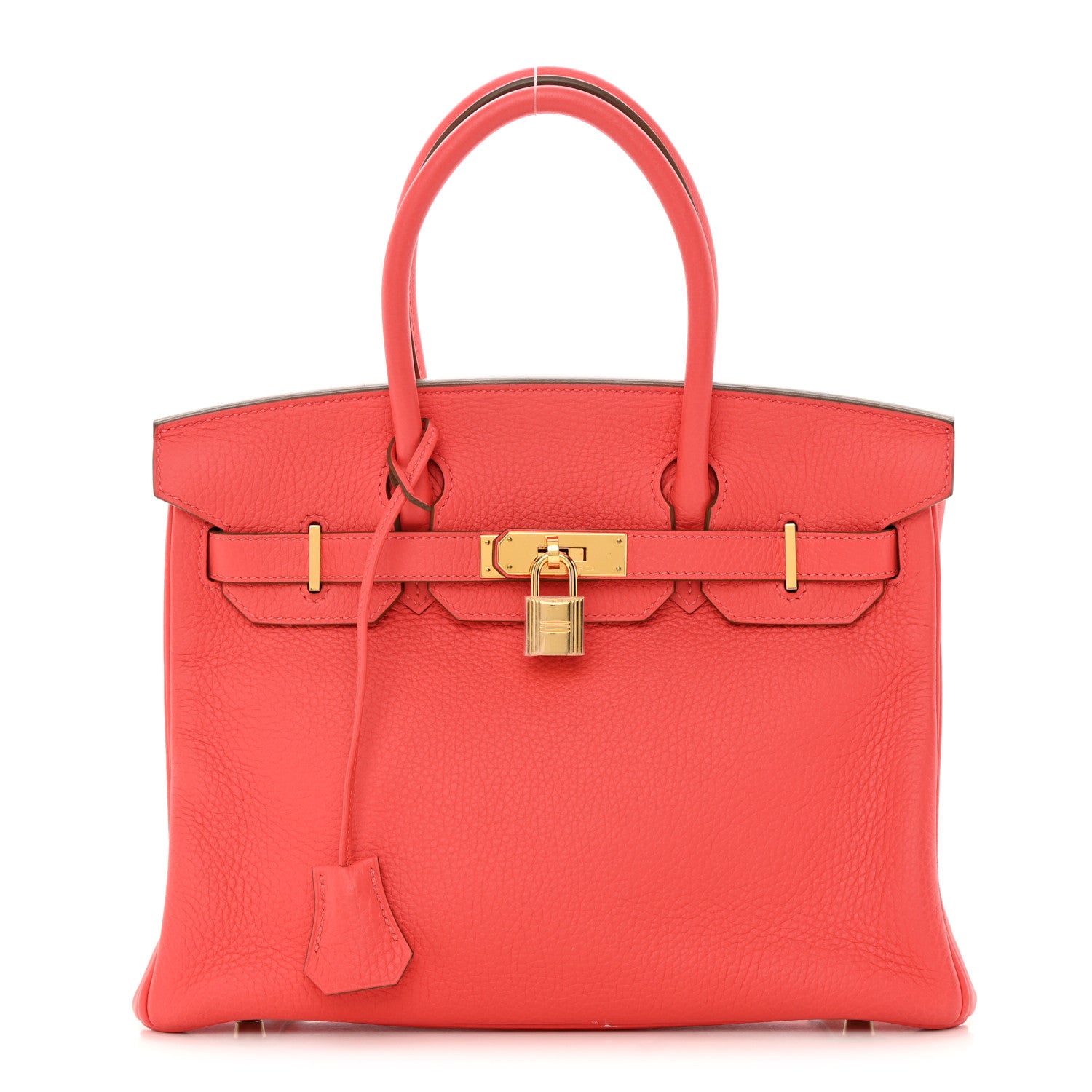 Hermes Taurillon Clemence Birkin 30 Rouge Pivoine 1 of 15