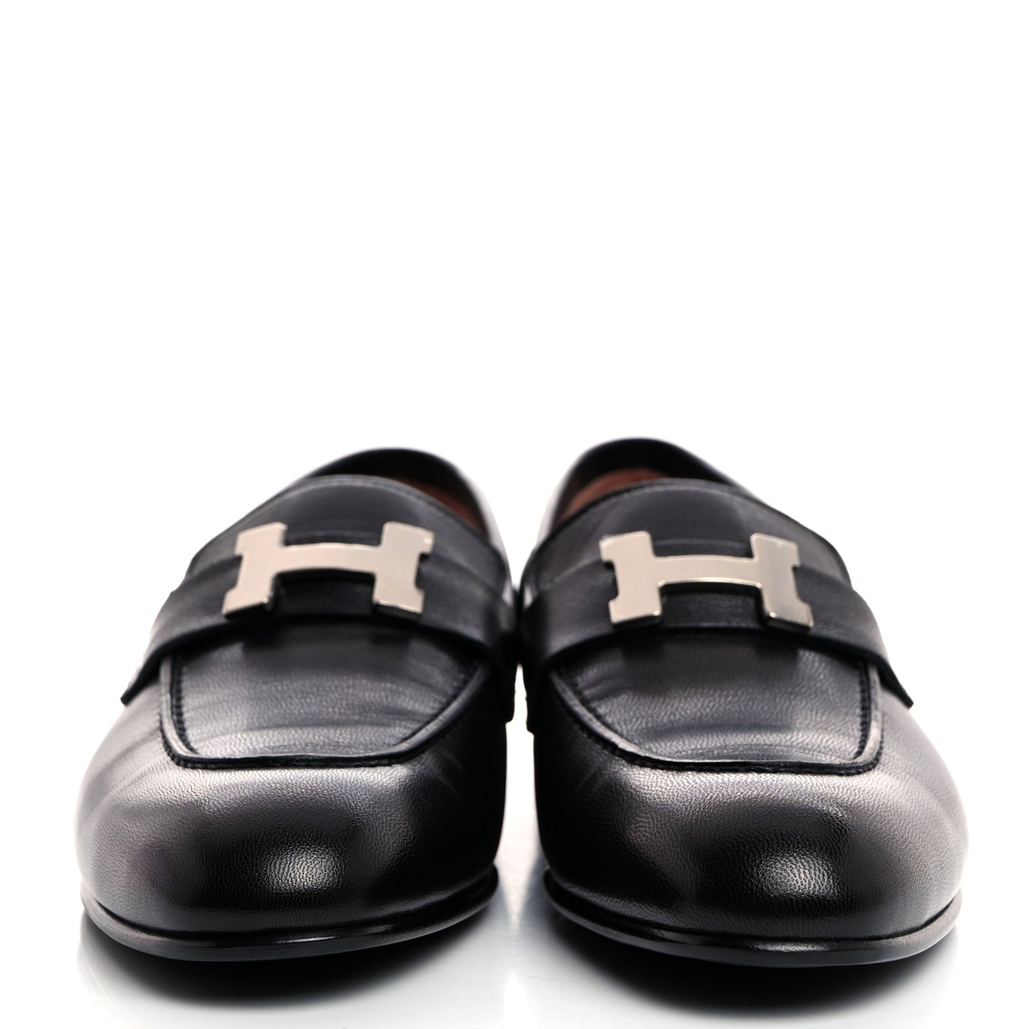 Goatskin Womens Paris Loafers 37 Black