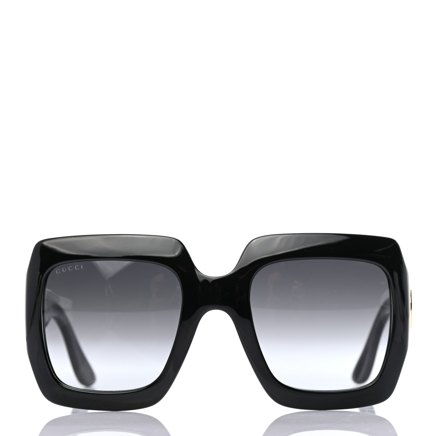 Gucci Acetate Square Frame Sunglasses GG3826S Black 2 of 7