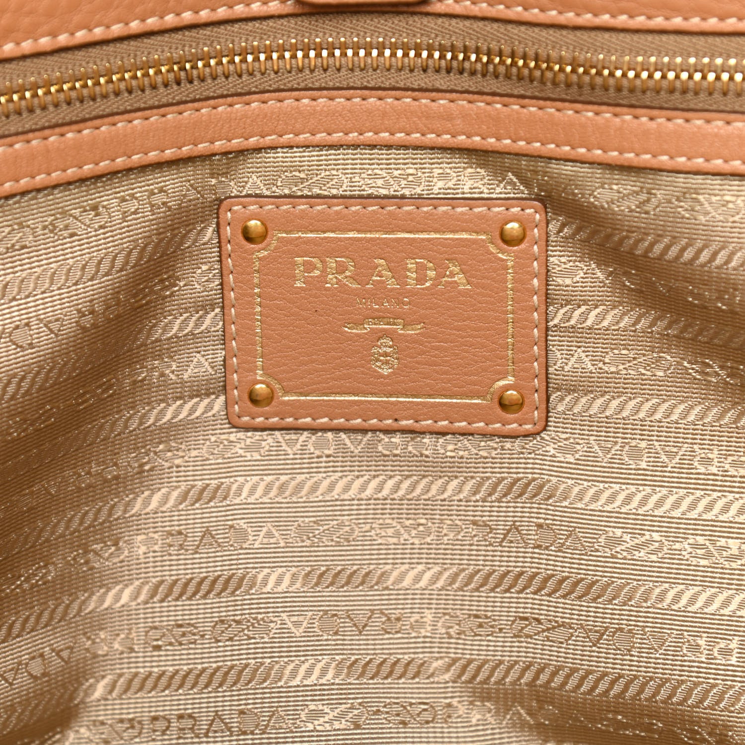 Prada Vitello Daino Tote Cannella 7 of 14