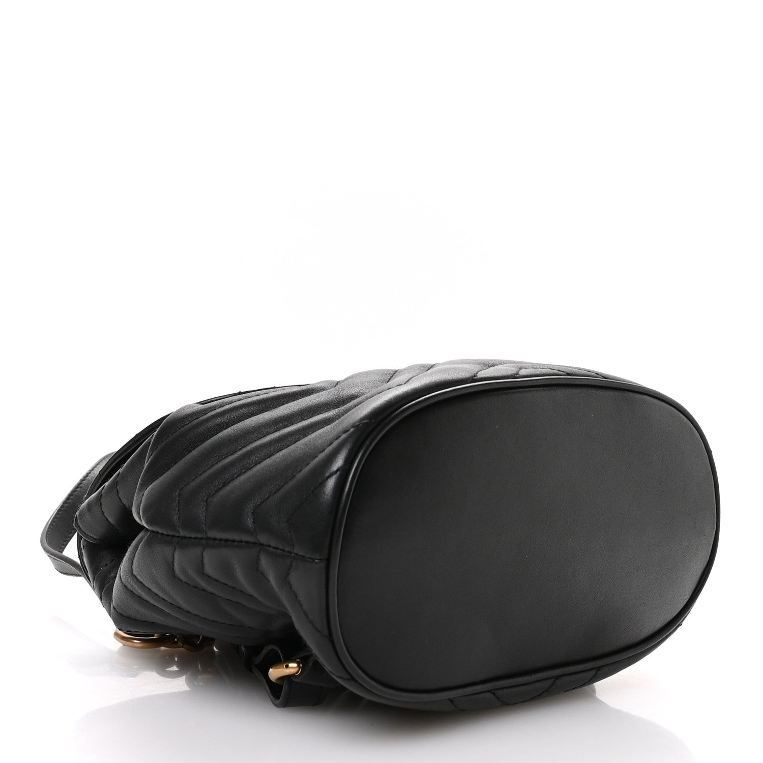 Gucci Calfskin Matelasse GG Marmont Flap Backpack Black 4 of 10