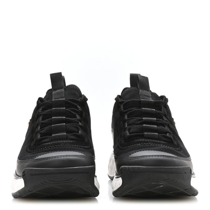 Chanel Velvet Calfskin Mixed Fibers CC Sneakers 37.5 Black 3 of 8