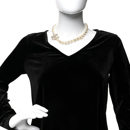 Chanel Pearl CC 100th Anniversary Necklace Light Gold 2 of 5