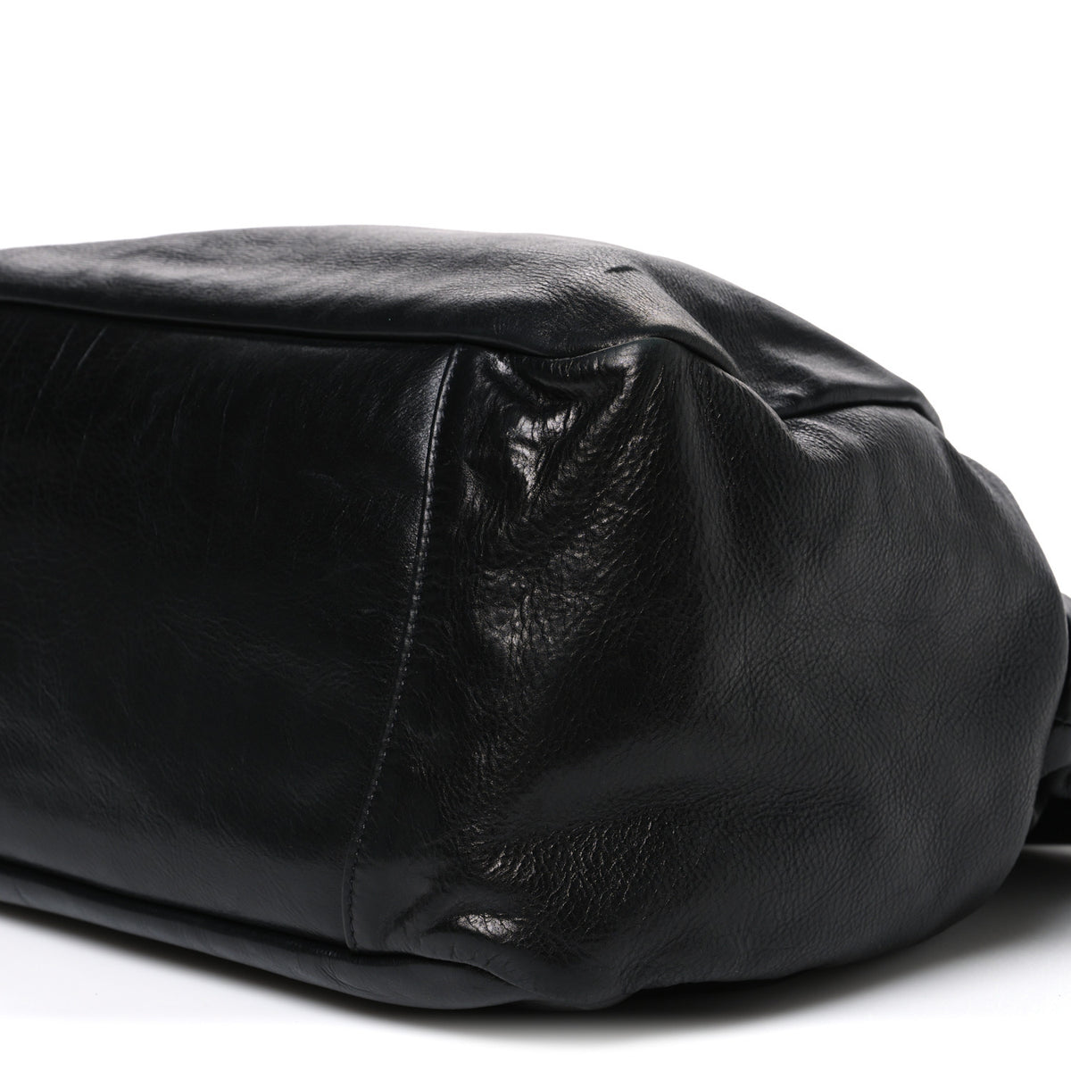 Nappa Frills Tote Black