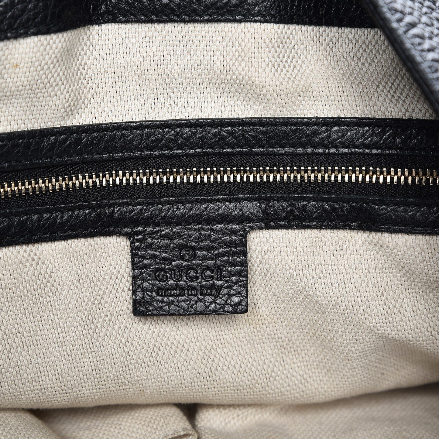 Pebbled Calfskin Large Soho Chain Shoulder Bag Black