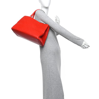 Bottega Veneta Nappa Intrecciato Milano Tote Red 2 of 9