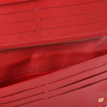 Louis Vuitton Damier Ebene Insolite Wallet Red 7 of 9
