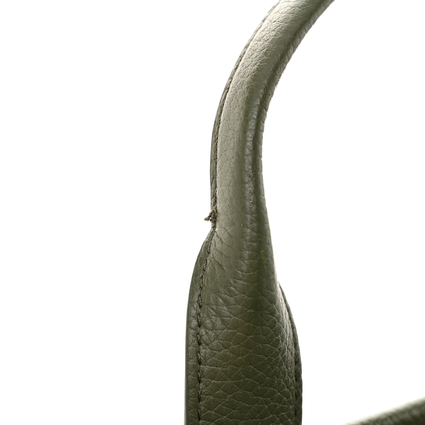 Grained Calfskin Small The Tote Bag Bronze Green