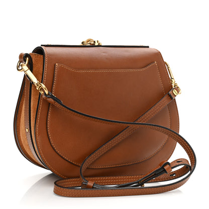 Chloe Calfskin Suede Medium Nile Bracelet Bag Caramel 3 of 15