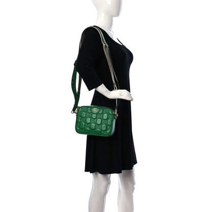 Gucci Calfskin GG Matelasse Shoulder Bag Spring Green Natural 2 of 11
