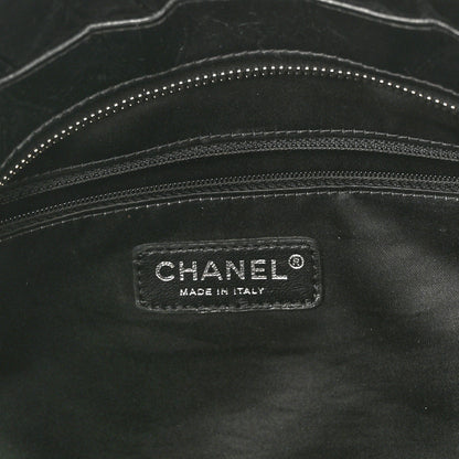 Chanel Glazed Calfskin Large Twisted Tote Black 6 of 10