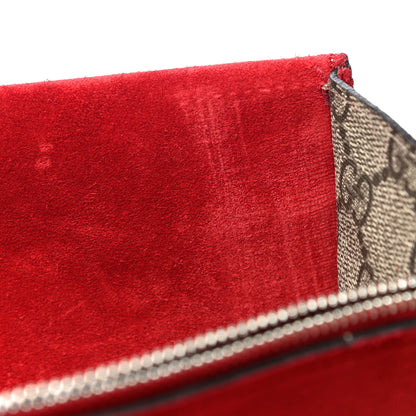 Gucci GG Supreme Monogram Small Dionysus Shoulder Bag Red 16 of 19