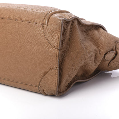 Celine Drummed Calfskin Mini Luggage Camel 7 of 9