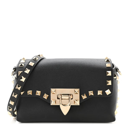 Valentino Garavani Vitello Mini Rockstud Crossbody Bag Black 1 of 9