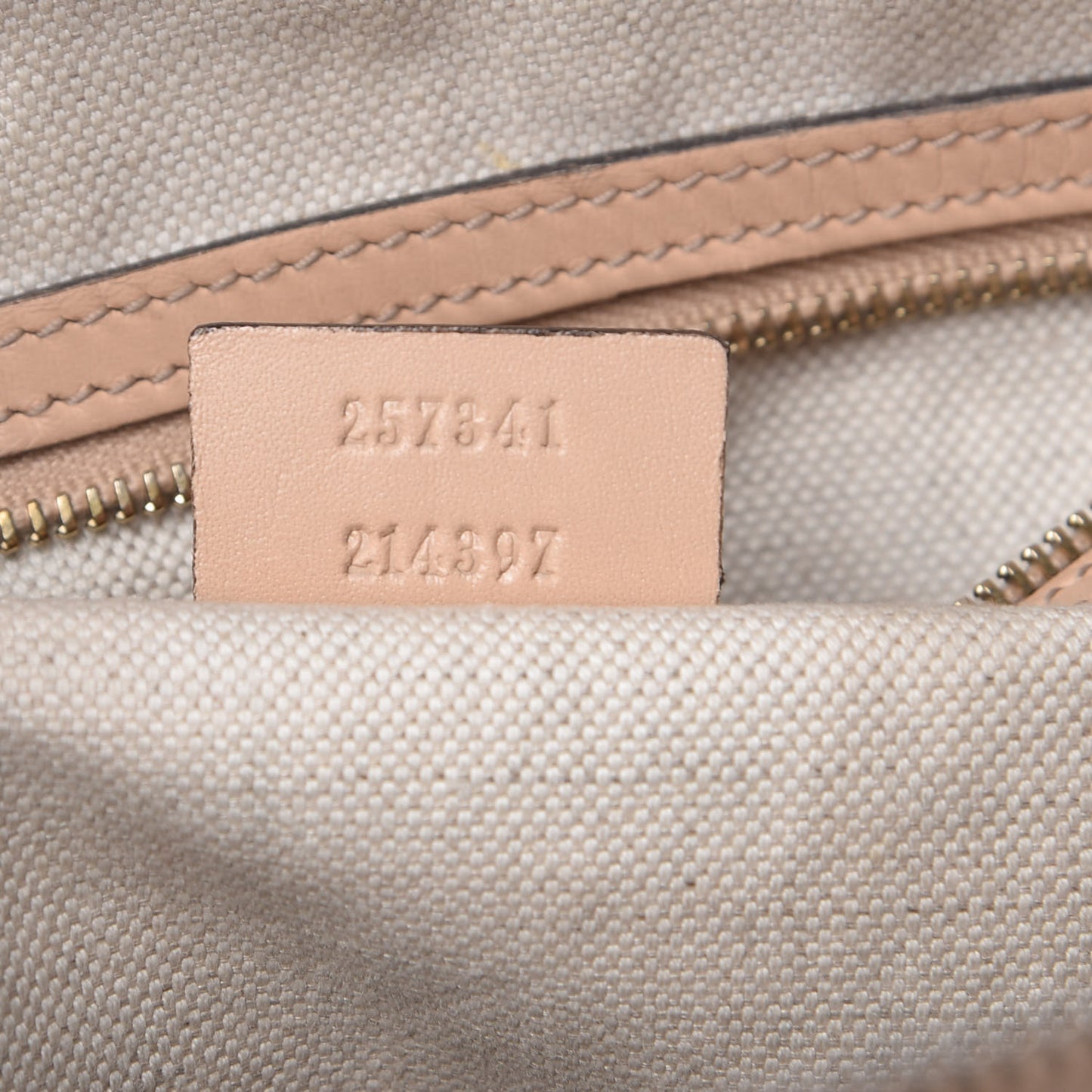 Monogram Vintage Web Medium Top Handle Bag Beige