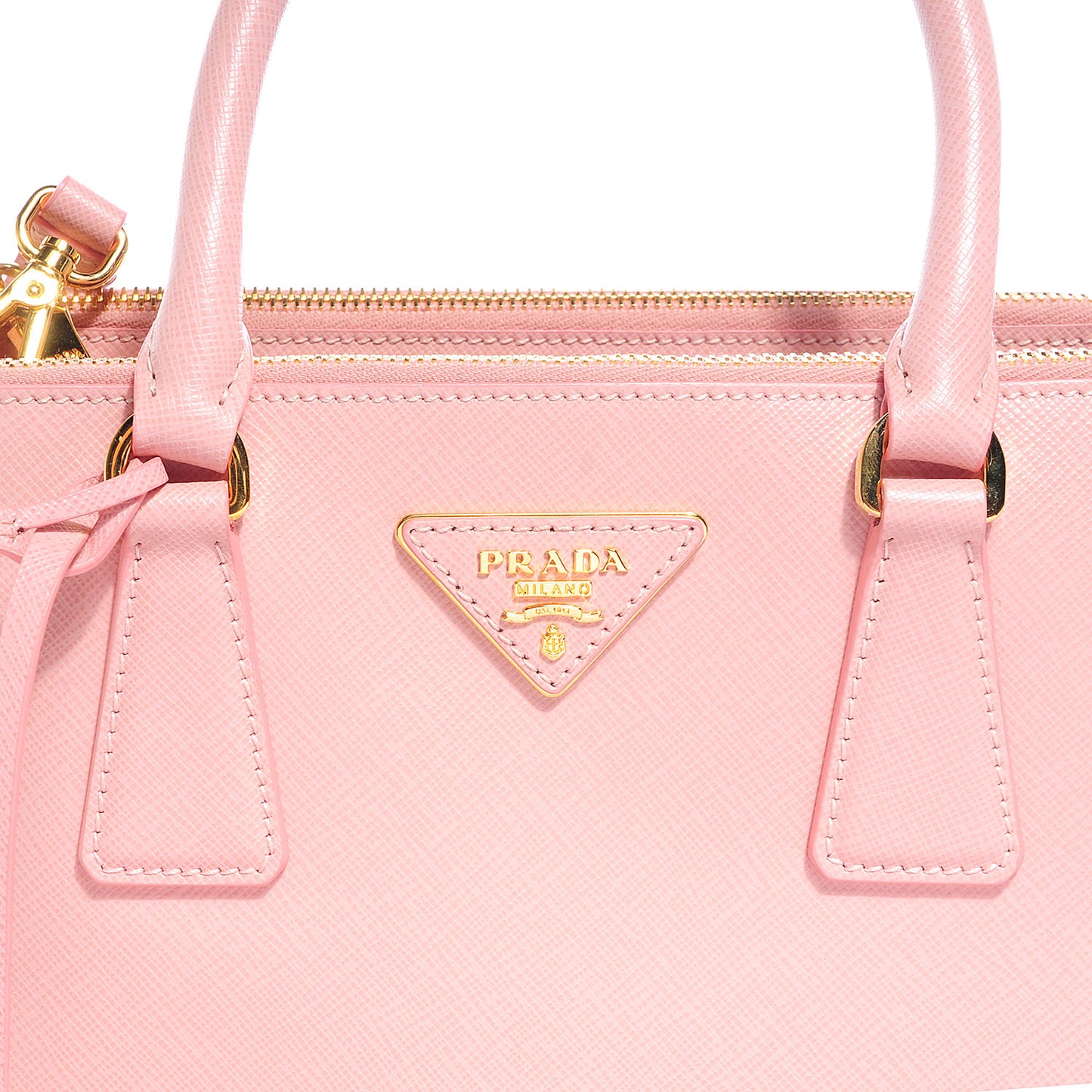 Saffiano Lux Mini Double Zip Tote Orchidea