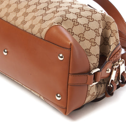 Gucci Monogram Small Brick Lane Boston Light Brown 4 of 9