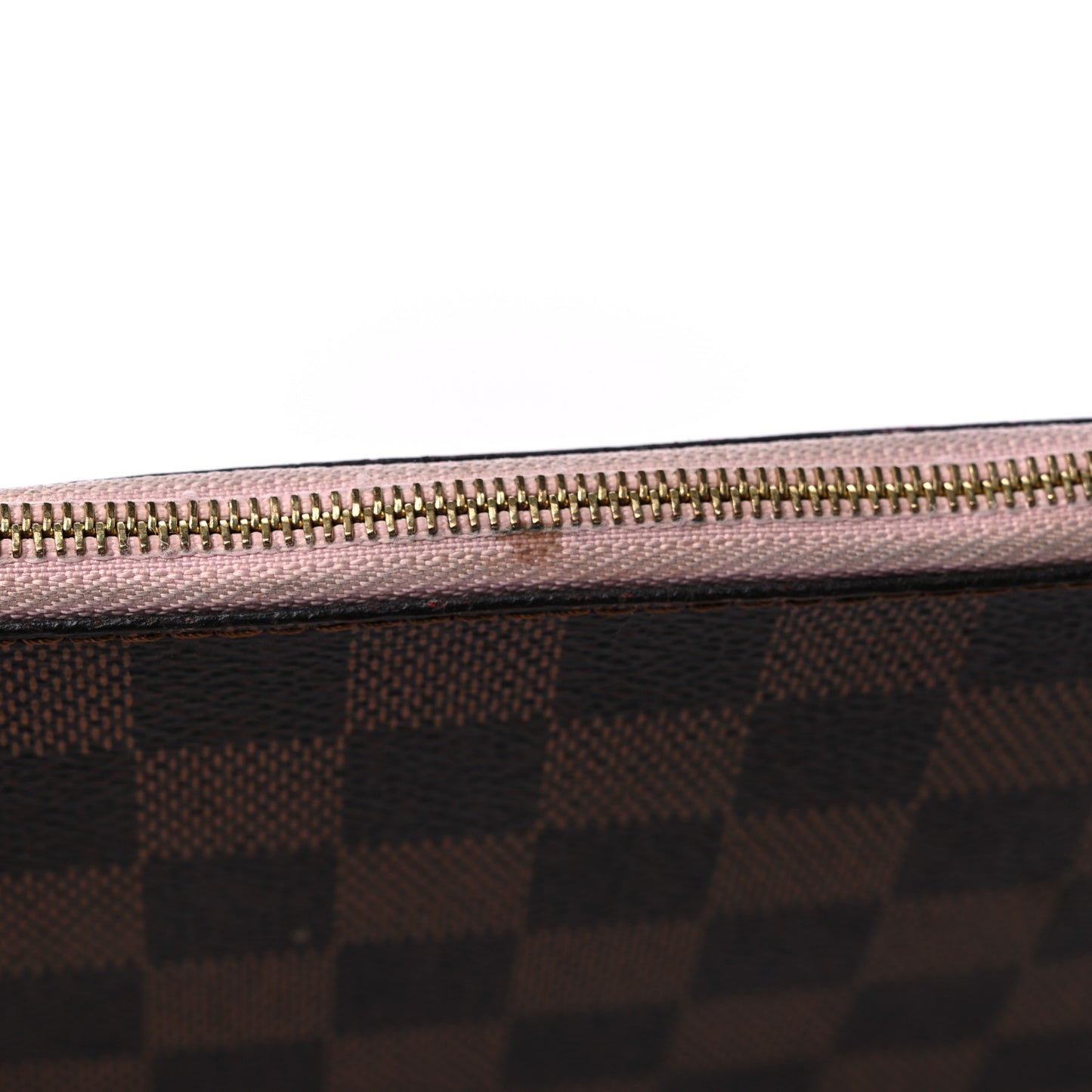 Damier Ebene Neverfull MM GM Pochette Rose Ballerine