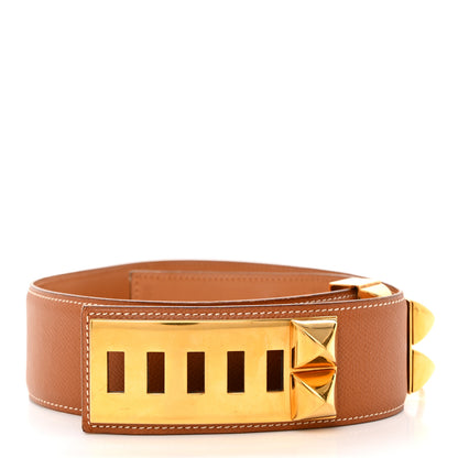 Hermes Epsom Collier De Chien CDC Belt 66 Gold 2 of 7