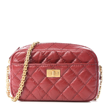 Chanel Aged Calfskin Quilted Mini Reissue Camera Case Red 1 of 9