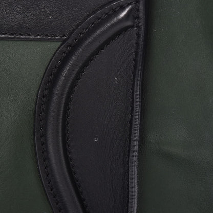 Celine Smooth Calfskin Mini Bi-Color Luggage Forest Black 10 of 18