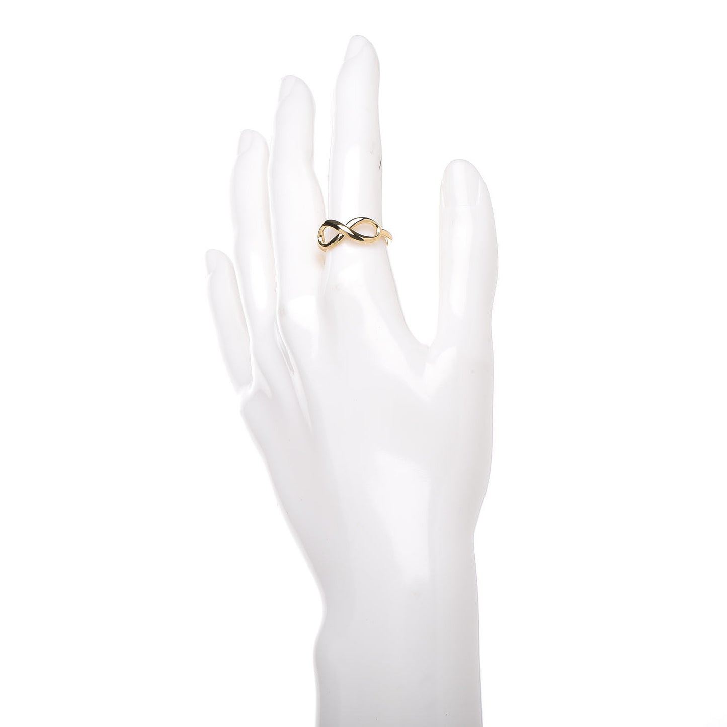 18K Yellow Gold Infinity Ring 54 7