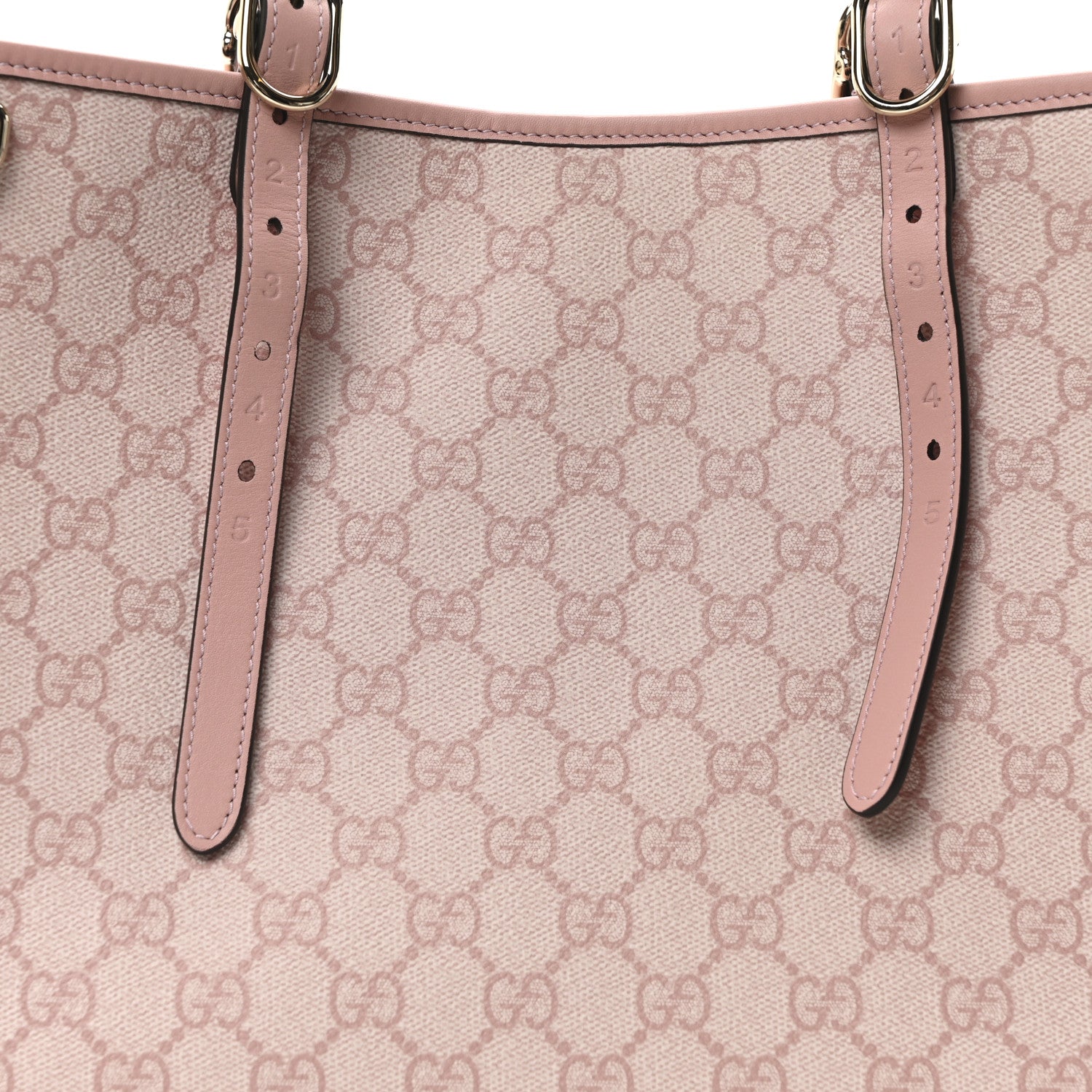 Gucci GG Supreme Monogram Emblem Large Tote Bag Light Pink 8 of 10
