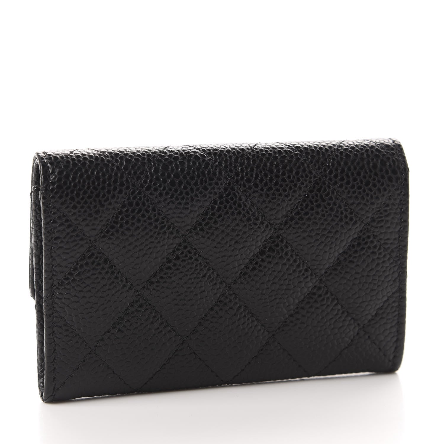 Chanel Caviar Quilted Flap Card Holder Black 3 of 9