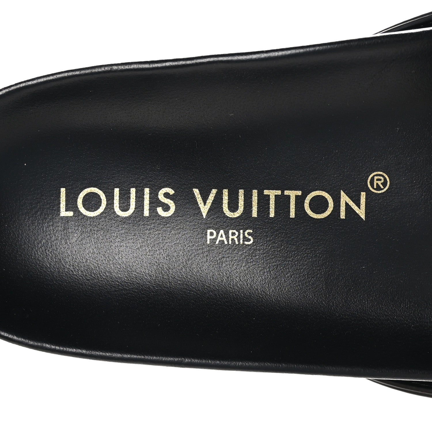Louis Vuitton Calfskin LV Isola Flat Sandals 39 Black 7 of 9