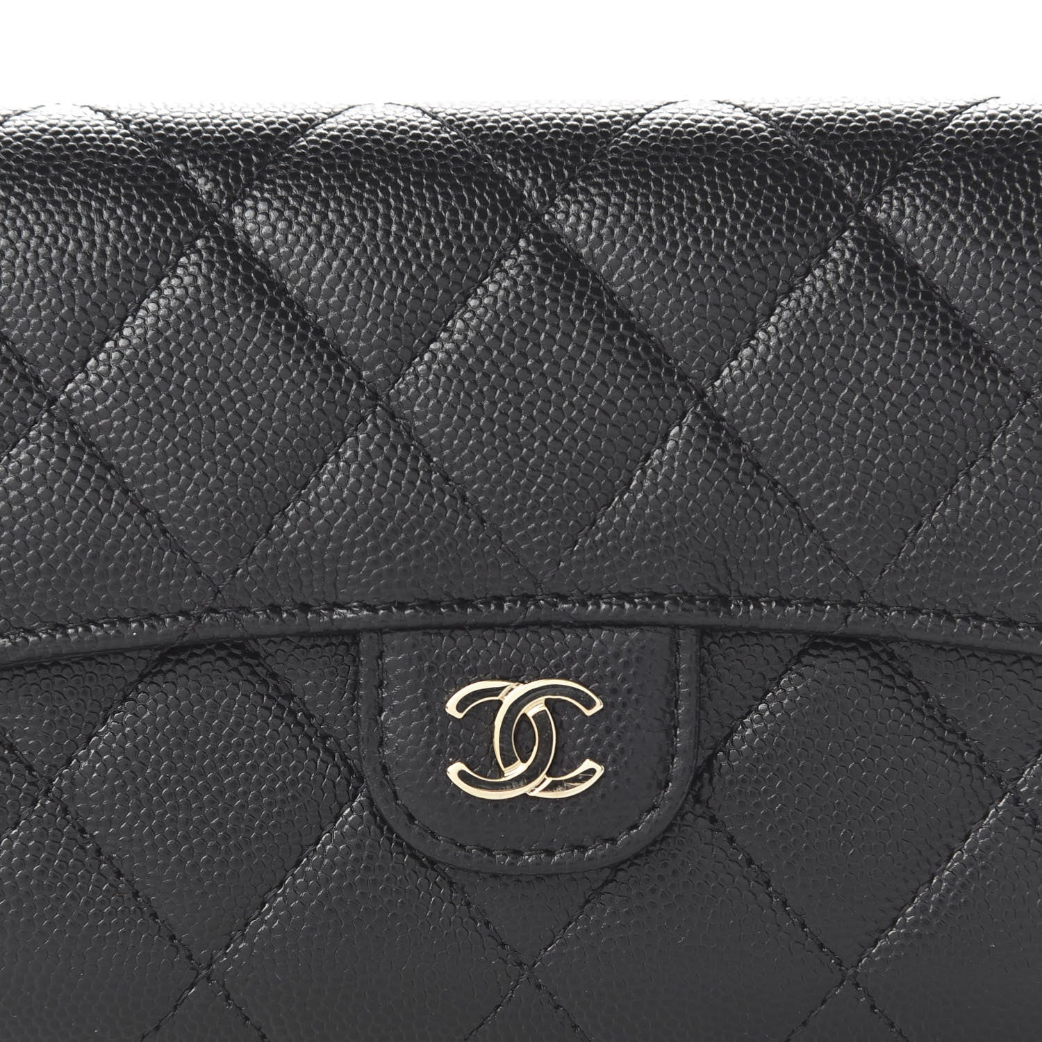 Chanel Caviar Quilted Small Flap Wallet Black 10 of 10